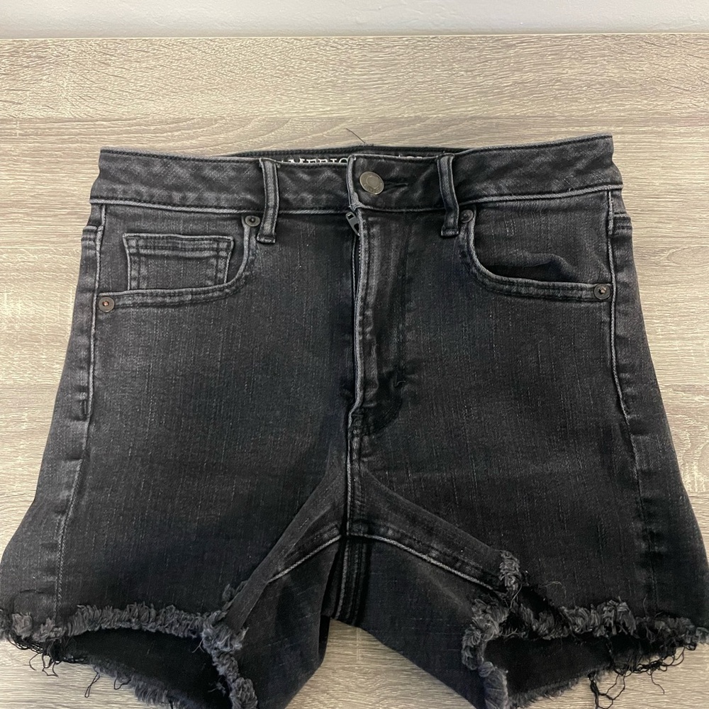 American Eagle Outfitters Black Denim Shorts